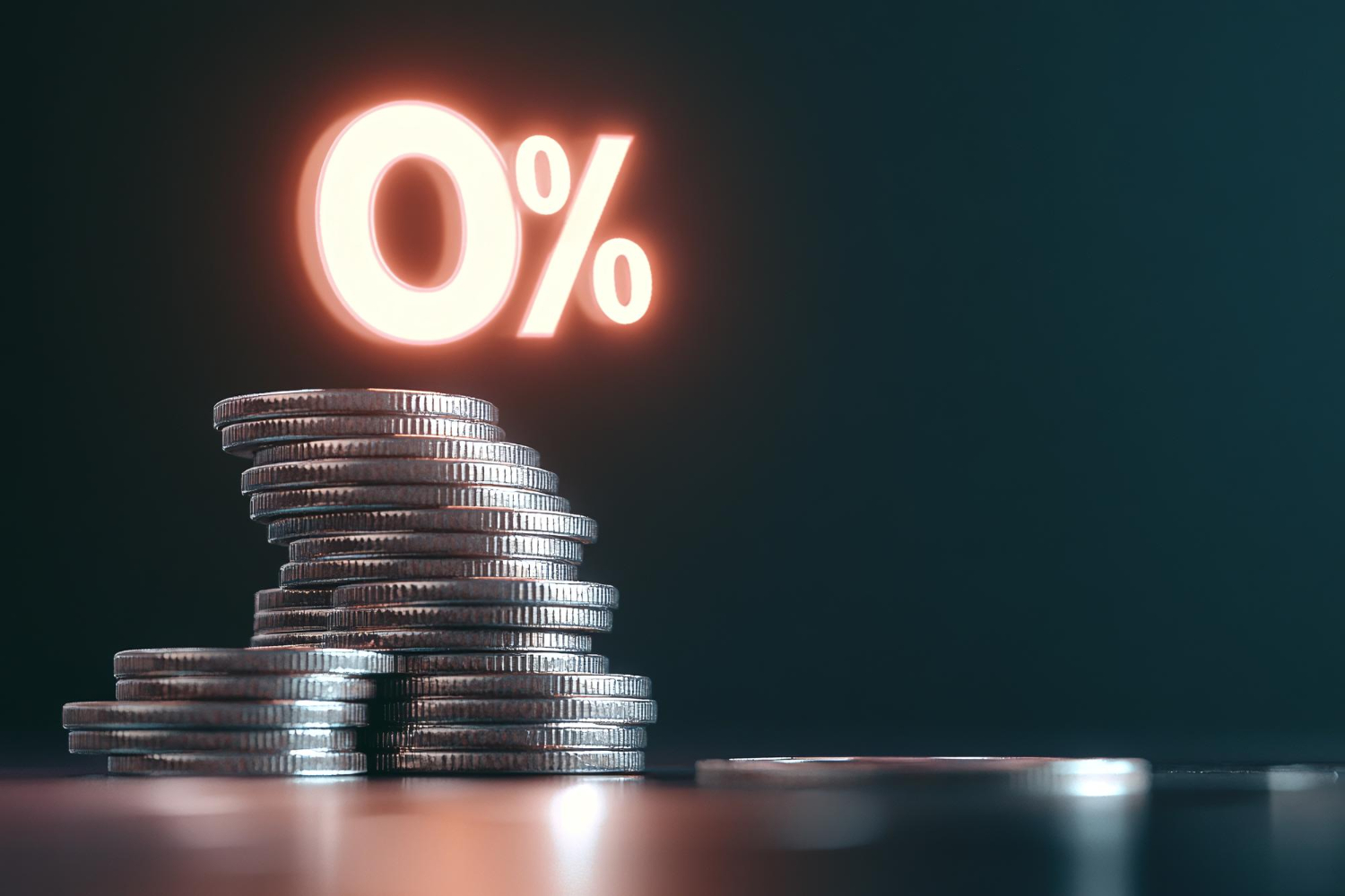 Zero Stock Investment Stack Image